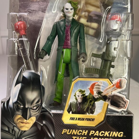 The Dark Knight Batman Punch Packing The Joker Action Figure With Collector Card - Picture 2 of 6